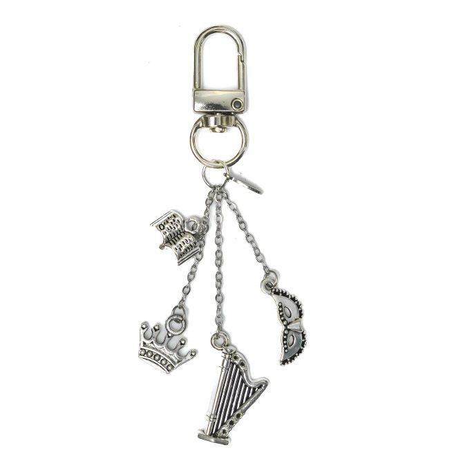 Dead Trove KeyCharm ACOTAR featuring harp, crown, mask, and book