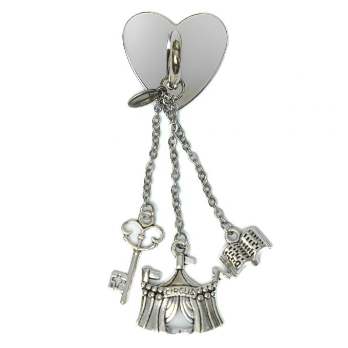 Circus StickyCharm Caraval with circus tent, key, and book charms inspired by the Caraval saga.