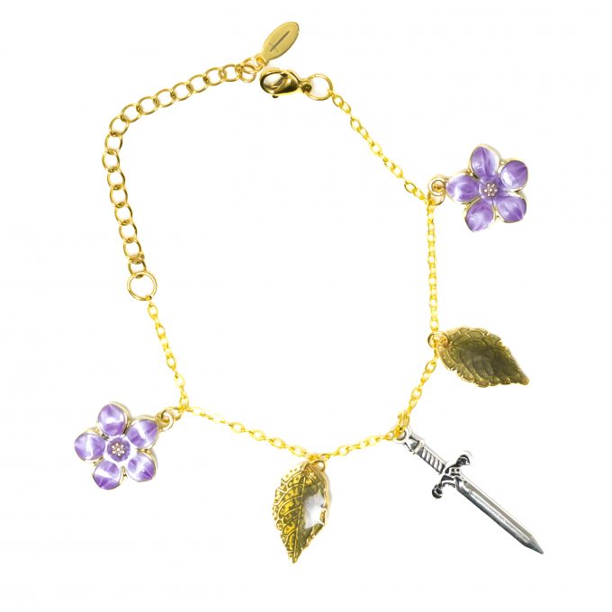 Lilac Forget me not flower Bracelet
