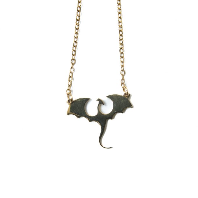 Golden dragon necklace